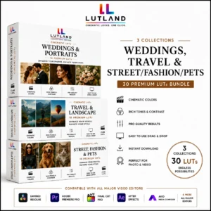 Storyteller Bundle — Weddings, Travel & Street/Fashion/Pets (30 LUTs)