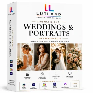 Weddings & Portraits LUT Pack — 10 Cinematic Colour Grades