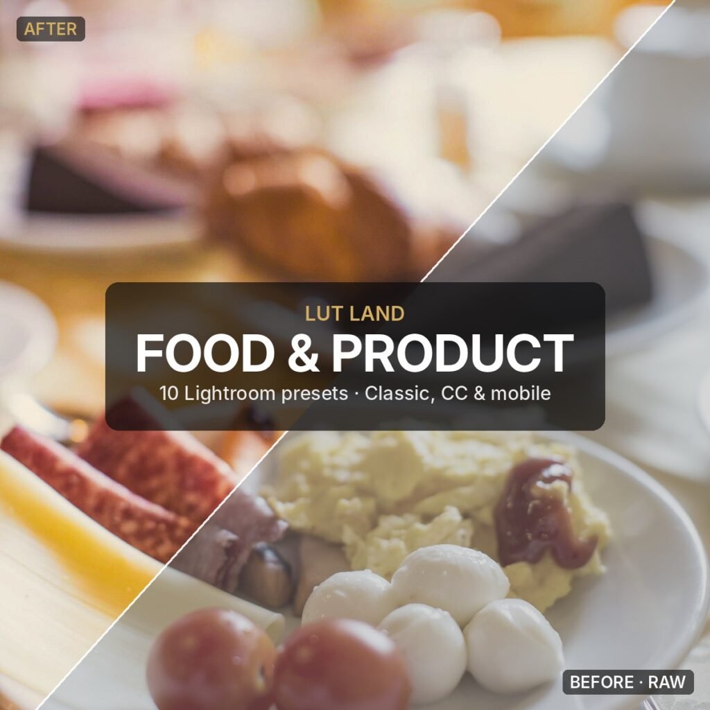Food & Product Lightroom Presets